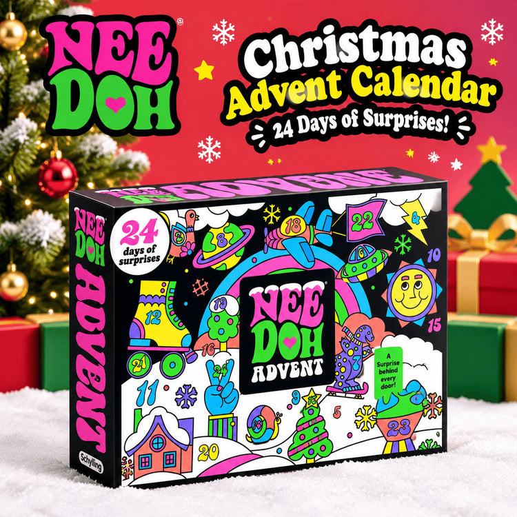 2026 NeeDoh Christmas Countdown Calendar 3D PVC Fidget Doll Advent Calendar Surprise Box Stress Relief Toy New Year Holiday Gift